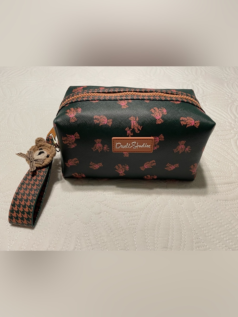 DwellStudio Black Teddy Print Travel Dopp Kit